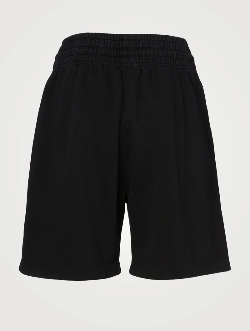 Cotton High-Waisted Boxing Shorts