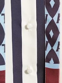 Printed Silk Shirt With Scarf