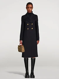 Virgin Wool And Cashmere Double-Breasted Coat