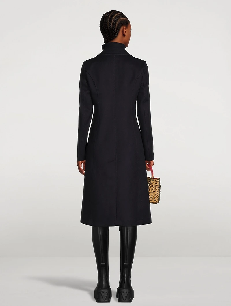 Virgin Wool And Cashmere Double-Breasted Coat