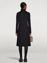 Virgin Wool And Cashmere Double-Breasted Coat