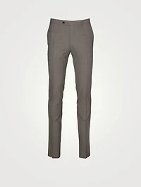 Wool Slim-Leg Pants