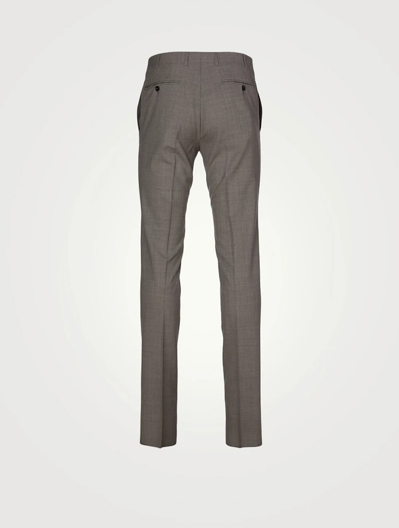 Wool Slim-Leg Pants
