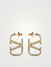 VLOGO Strass Pendant Earrings