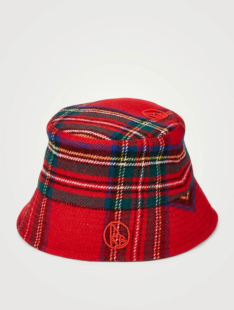 Lampshade Wool-Blend Bucket Hat