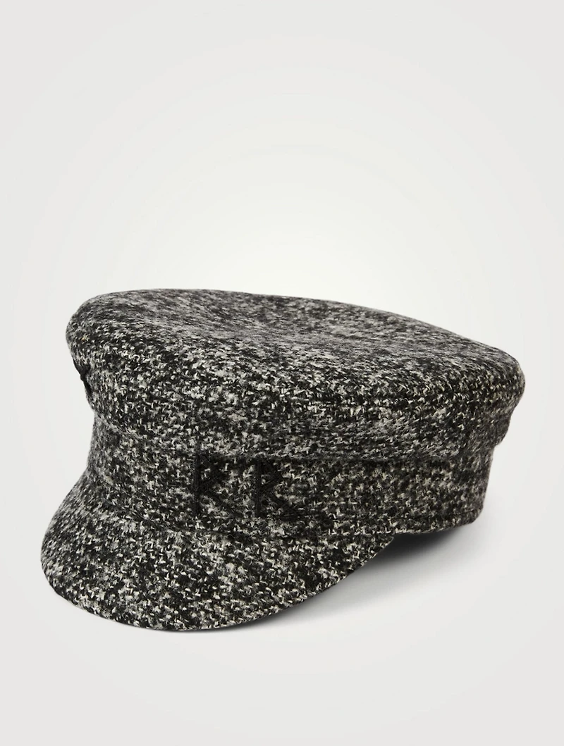 Wool-Blend Baker Boy Cap