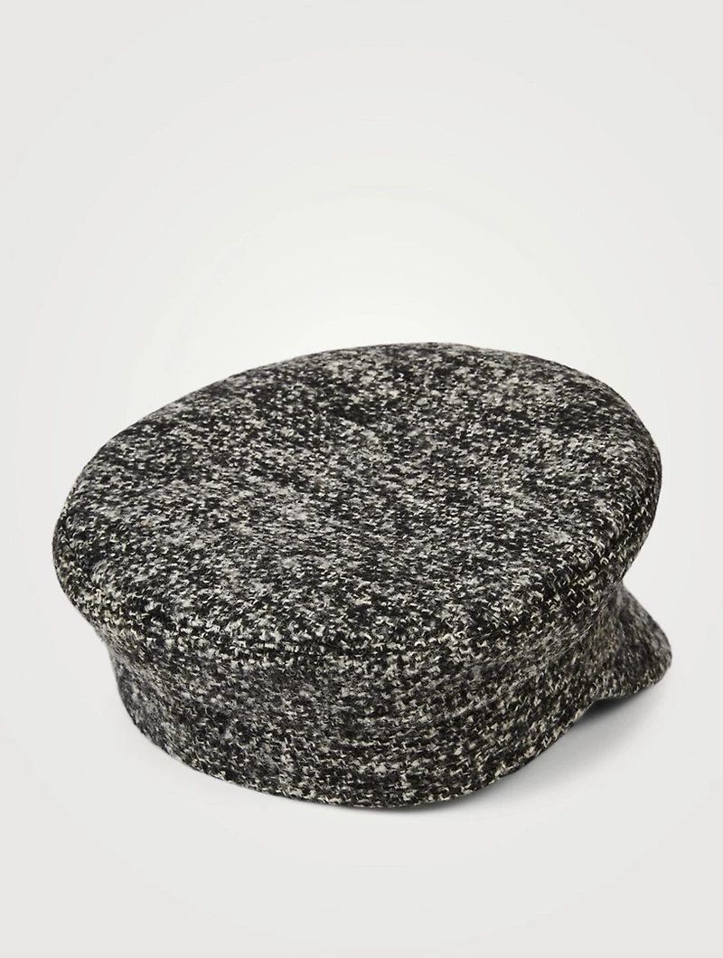 Wool-Blend Baker Boy Cap