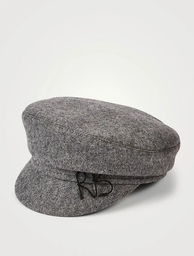 Wool-Blend Baker Boy Beret Cap