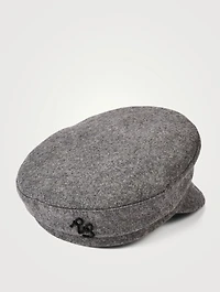 Wool-Blend Baker Boy Beret Cap