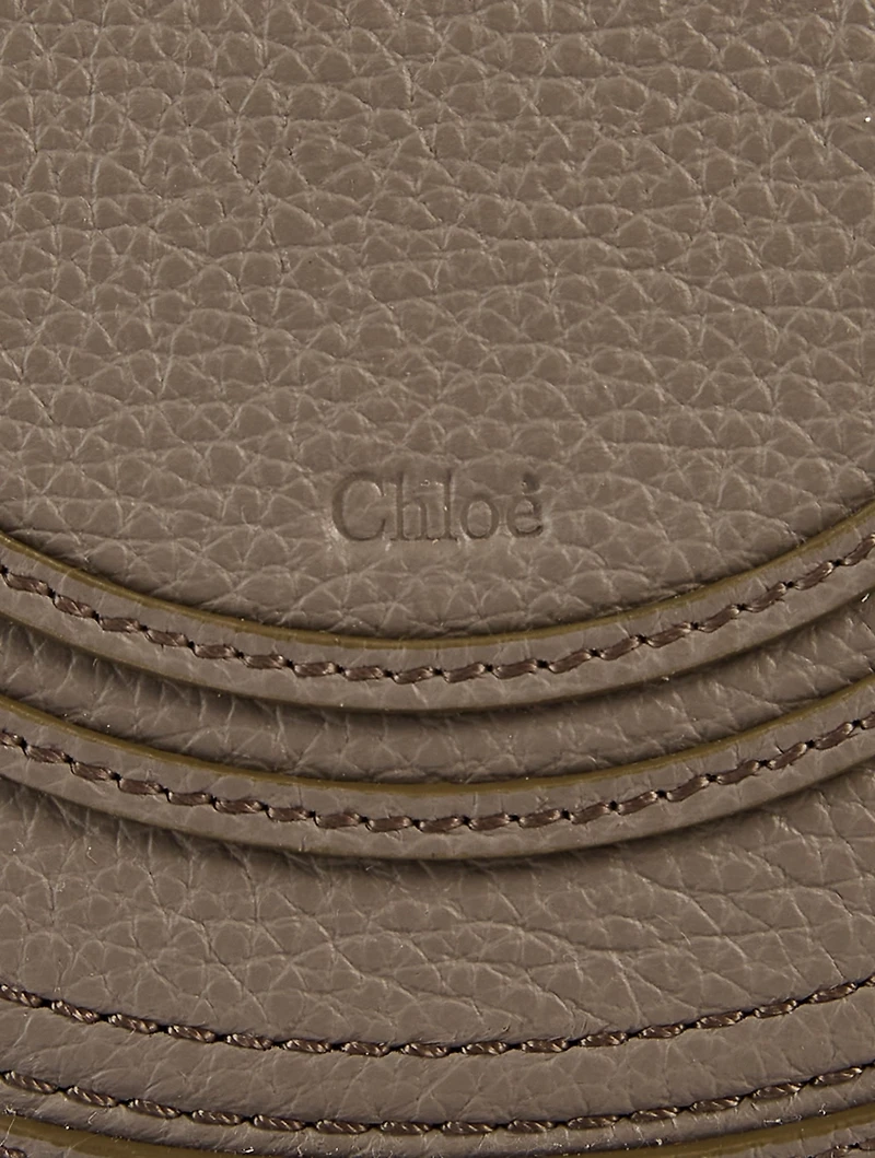 Small Marcie Leather Crossbody Saddle Bag