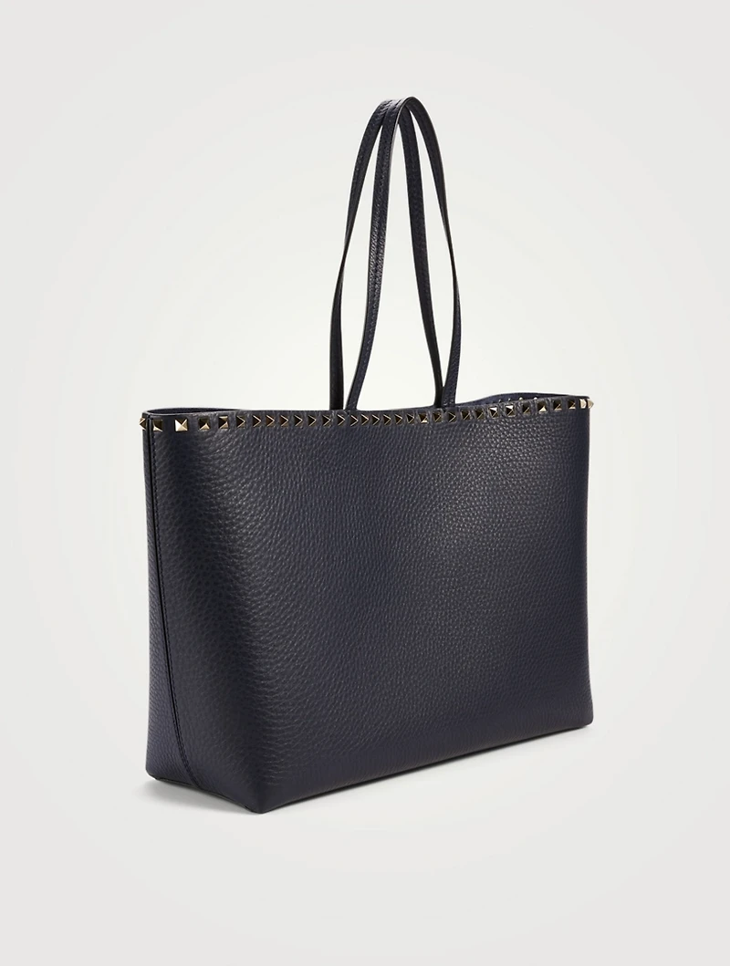 Rockstud Leather Tote