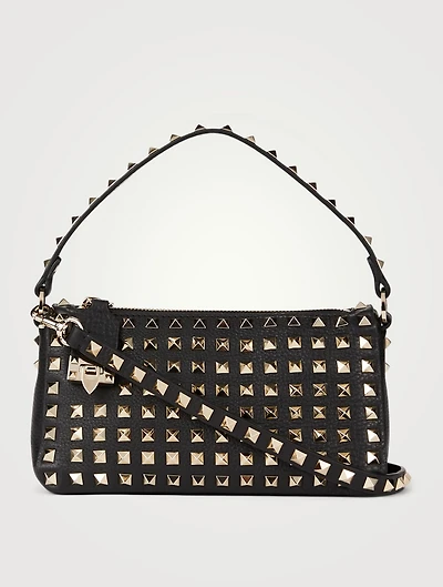 Rockstud Leather Shoulder Bag