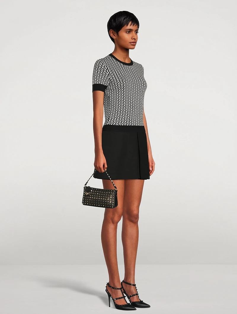Rockstud Leather Shoulder Bag