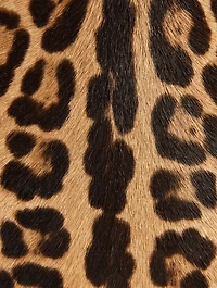 Small Alcove Rockstud Leather Top Handle Bag In Leopard Print