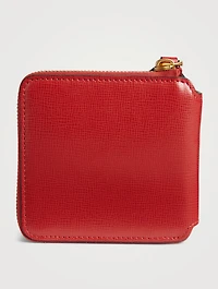 Small Rockstud Leather Bifold Wallet