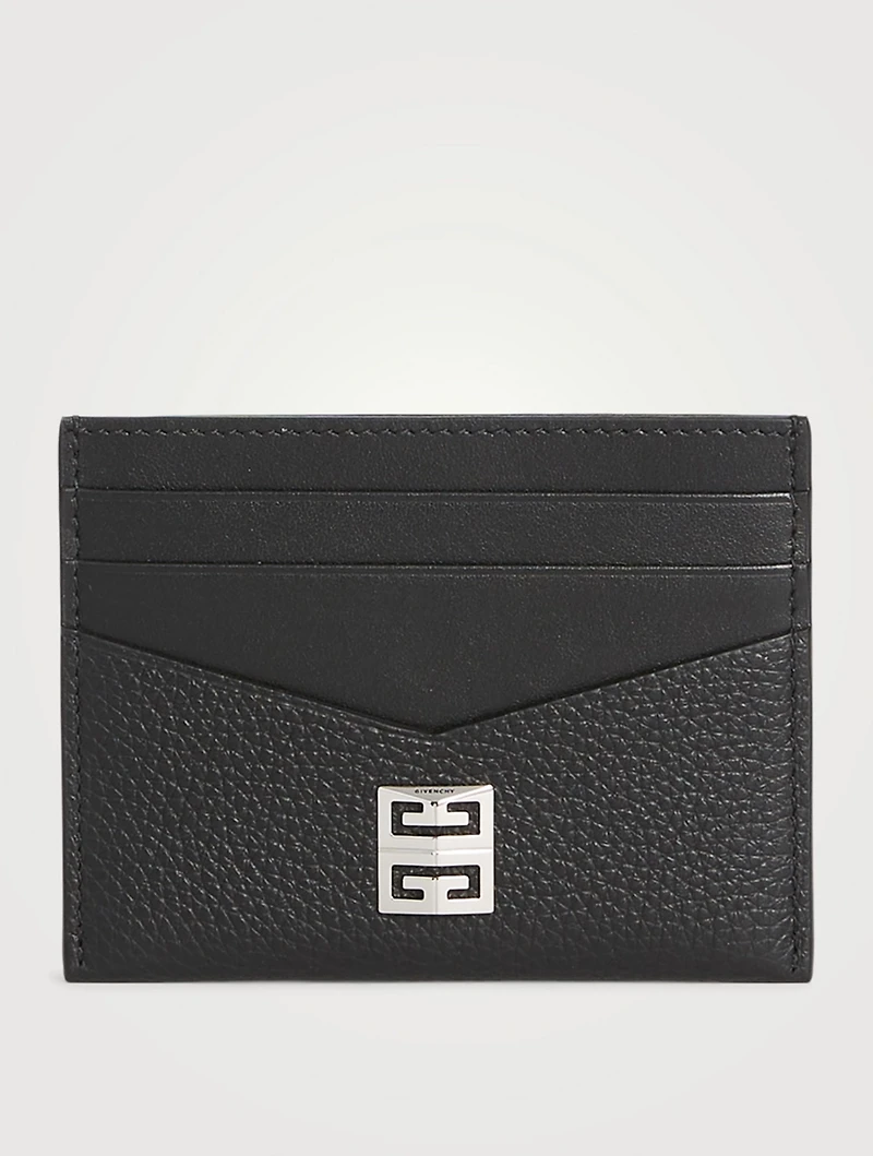 Grained Leather Card Holder