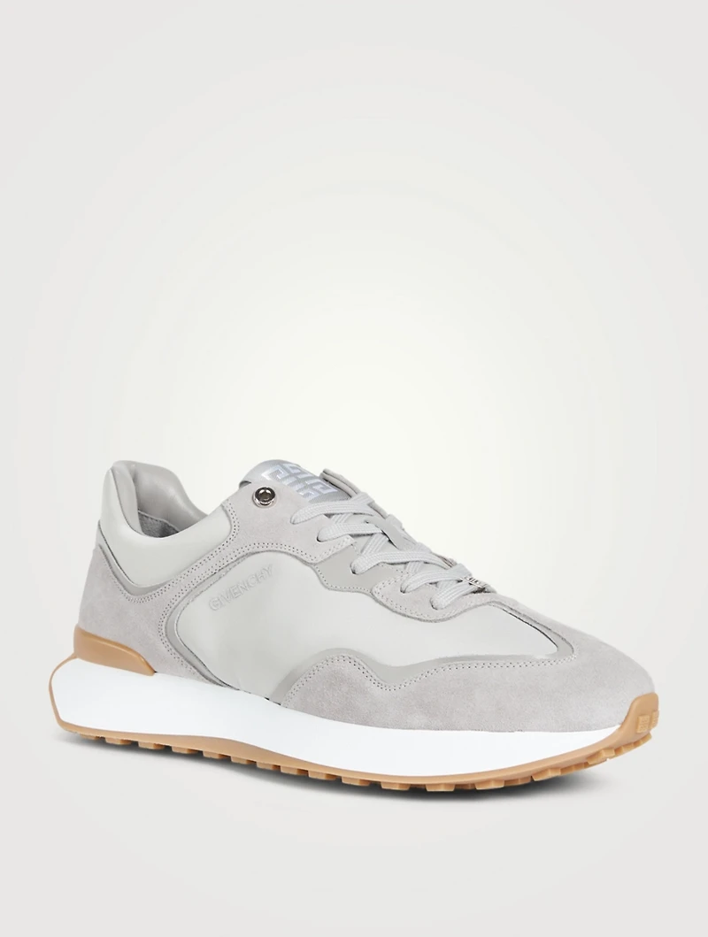 Giv Suede Leather And Nylon Sneakers