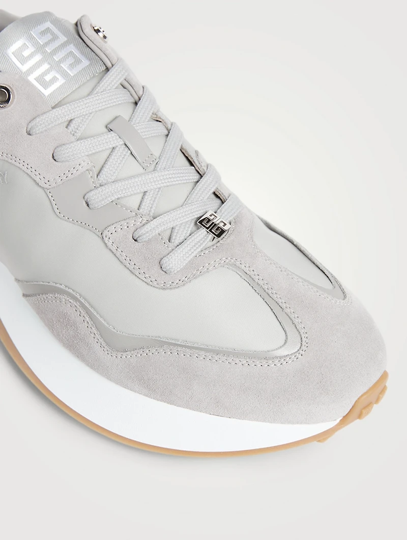 Giv Suede Leather And Nylon Sneakers