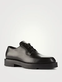 Squared Leather Derby Shoes