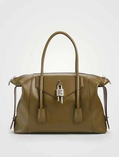 Medium Antigona Soft Leather Bag With Lock