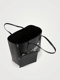 Wing Leather Shopping Tote Bag With Logo