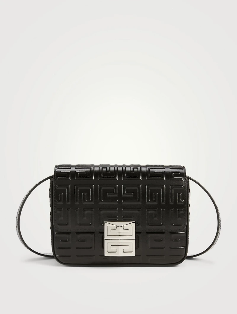 Small 4G Embossed Leather Crossbody Bag