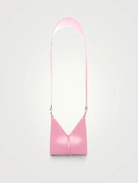 Mini Cut Out Leather Bag With Chain