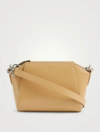 Nano Antigona Leather Crossbody Bag