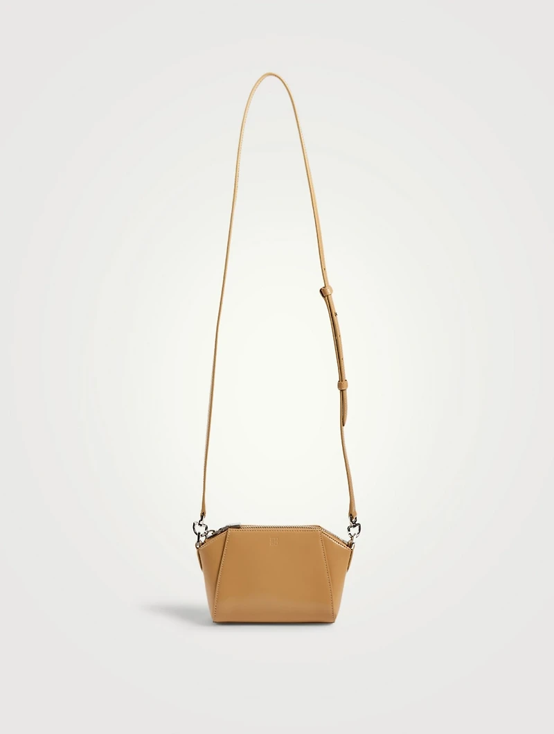 Nano Antigona Leather Crossbody Bag