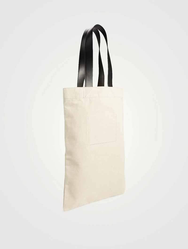 Large Cotton And Linen Canvas Tote Bag
