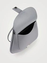 Small Crescent Leather Crossbody Bag