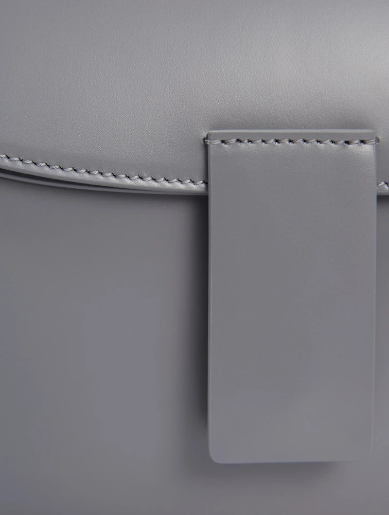 Small Crescent Leather Crossbody Bag