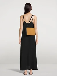 Binding Suede Shoulder Bag