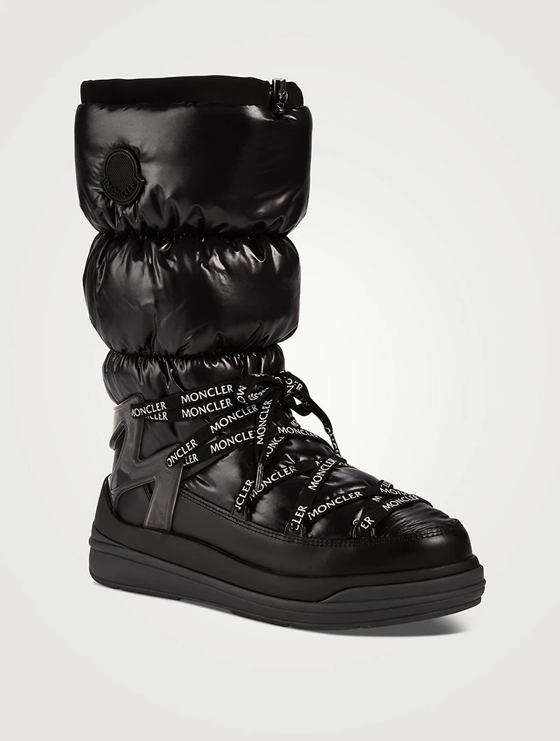 Insolux Nylon And Leather Mid-Calf Boots