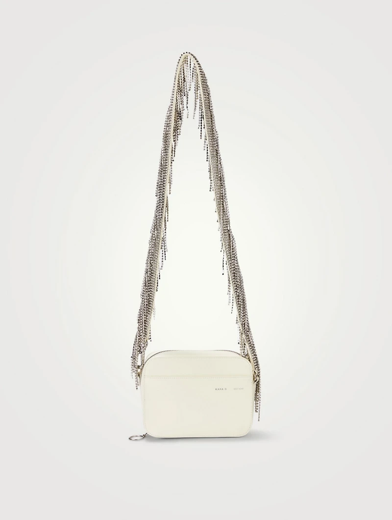 Crystal Fringe Leather Camera Bag
