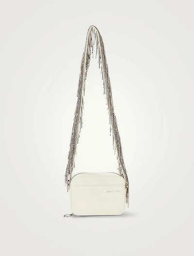 Crystal Fringe Leather Camera Bag