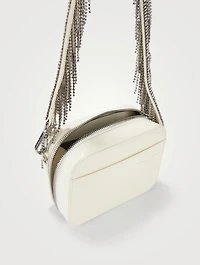 Crystal Fringe Leather Camera Bag