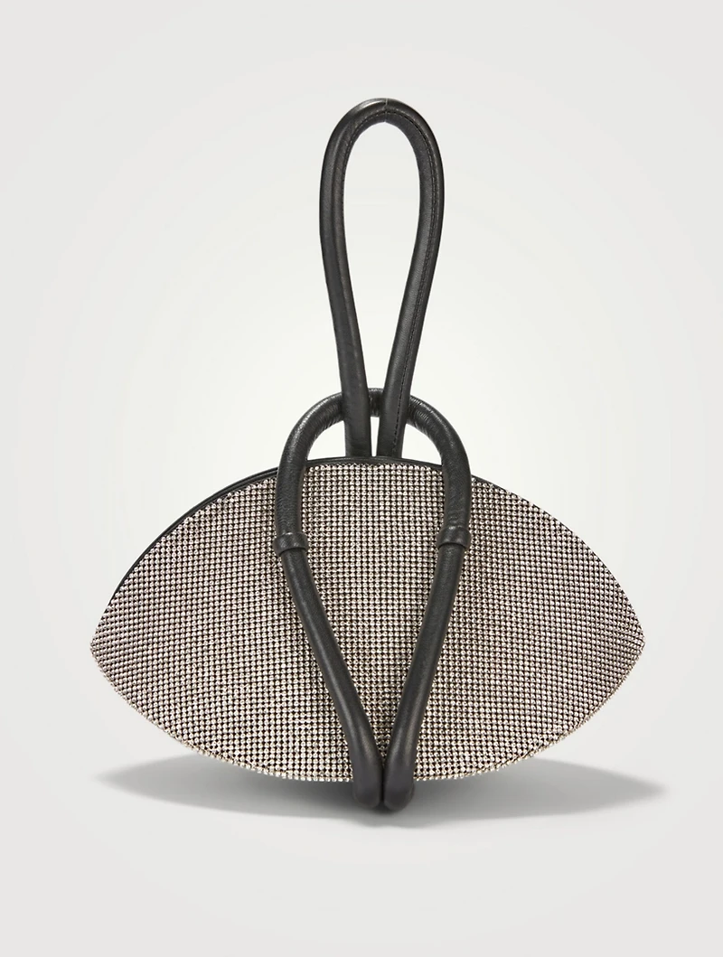 Crystal Mesh Knot Clutch
