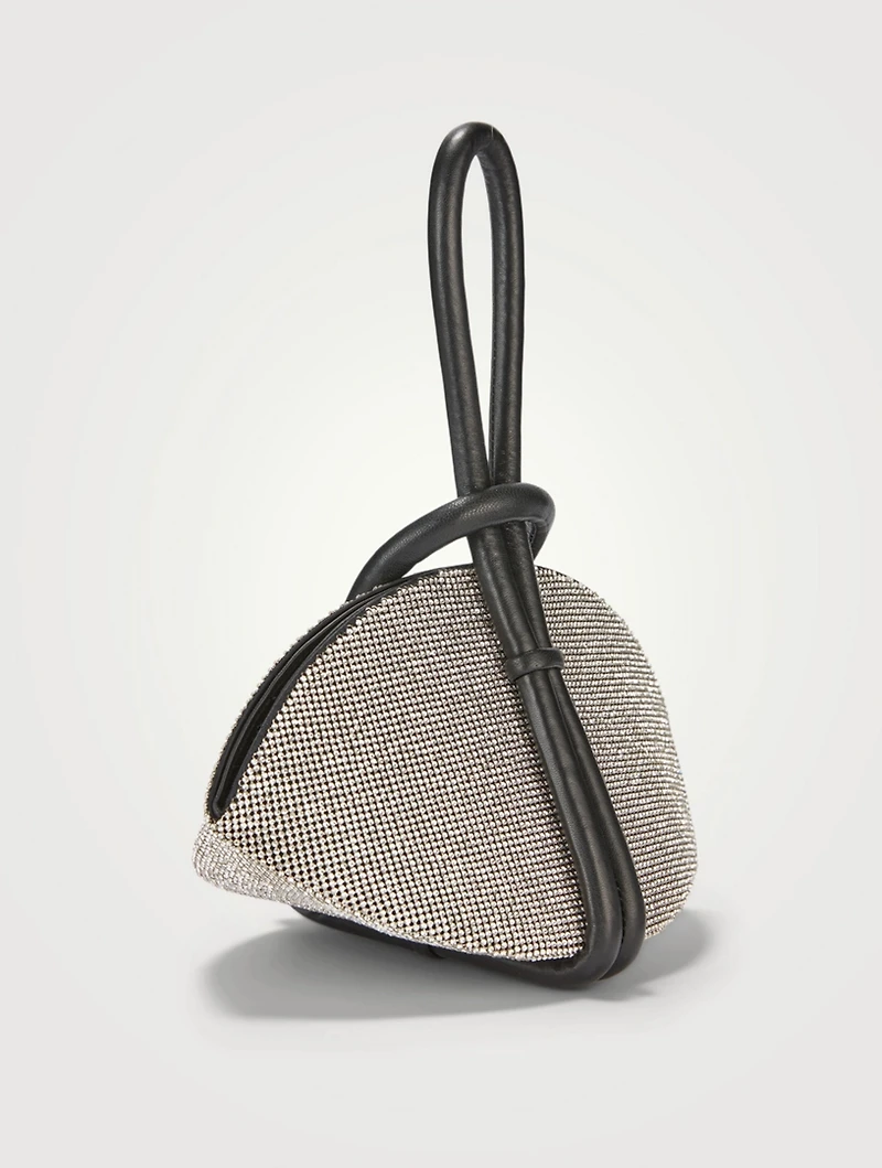 Crystal Mesh Knot Clutch