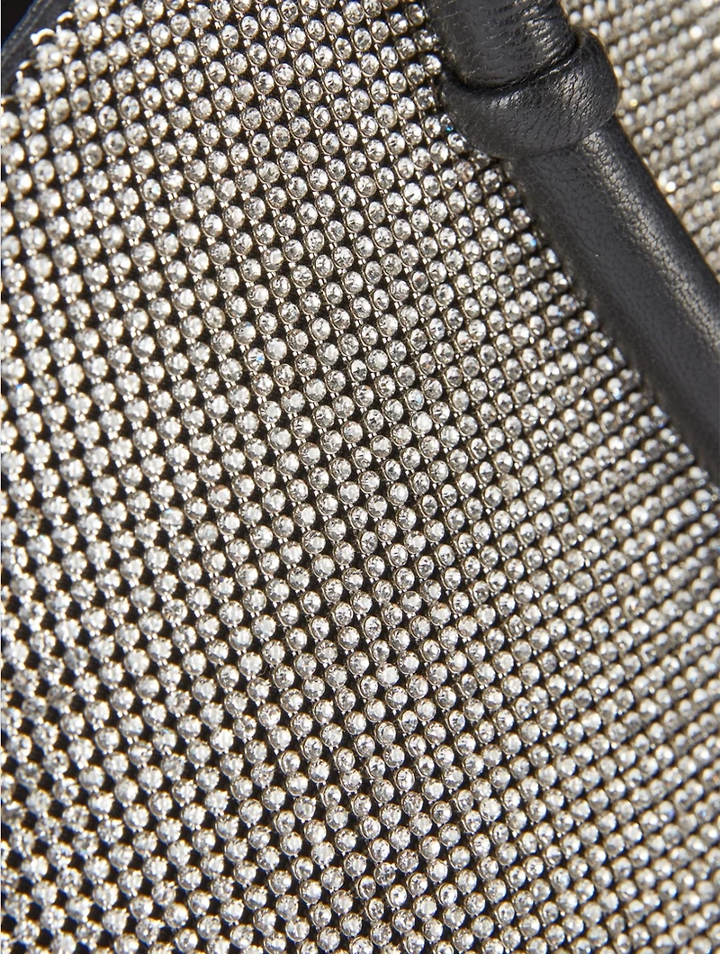 Crystal Mesh Knot Clutch