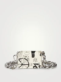 Bike Leather Chain Wallet In Print