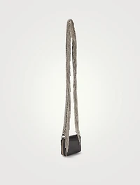 Bike Crystal Fringe Leather Chain Wallet