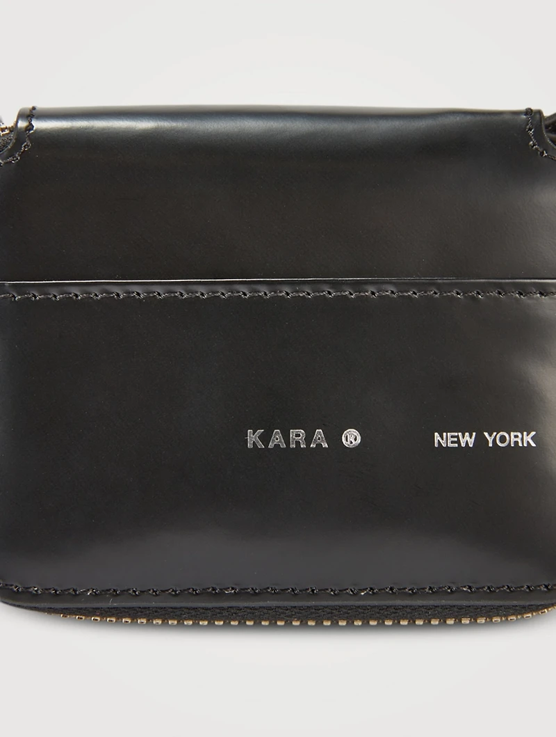 Bike Crystal Fringe Leather Chain Wallet