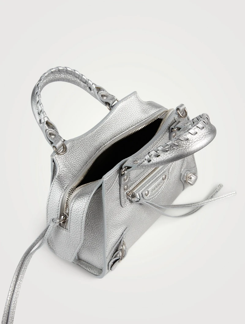 Mini Neo Classic Metallic Leather City Bag