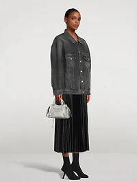 Mini Neo Classic Metallic Leather City Bag