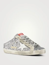 Super-Star Sabot Glitter Mule Sneakers With Leather Star
