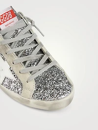 Super-Star Sabot Glitter Mule Sneakers With Leather Star