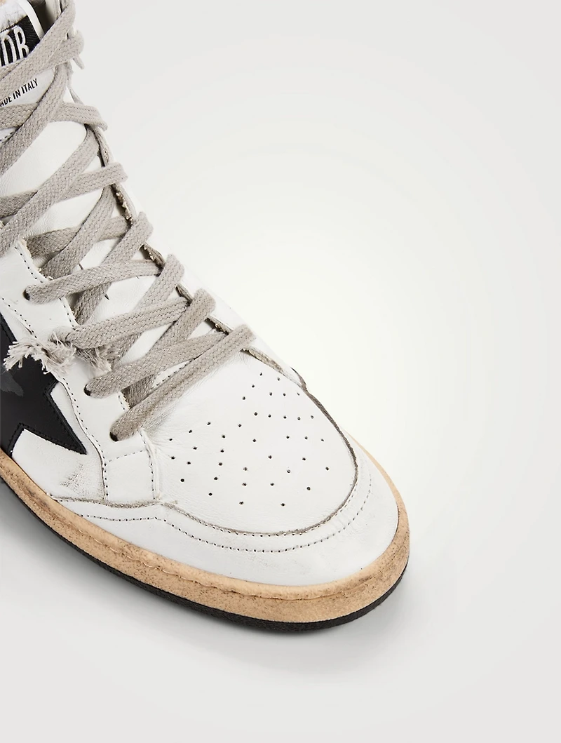 Sky Star High-Top Leather Sneakers