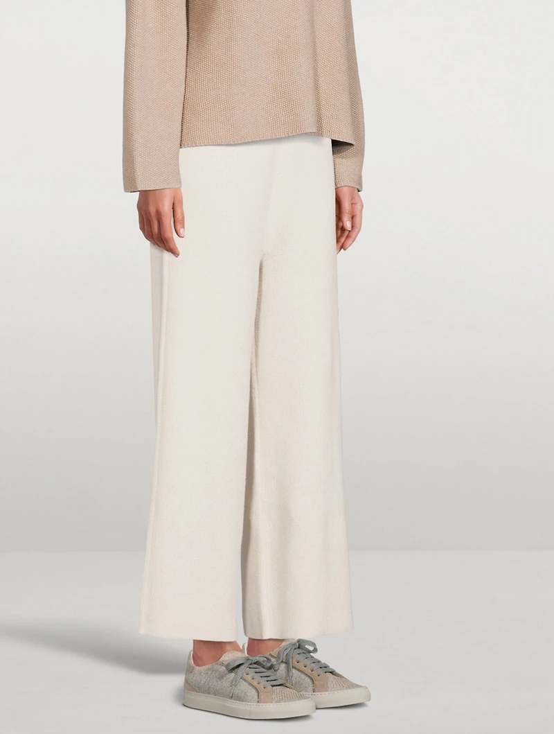 Sparkling Wool Knit And Suede Sneakers With Monili Trim