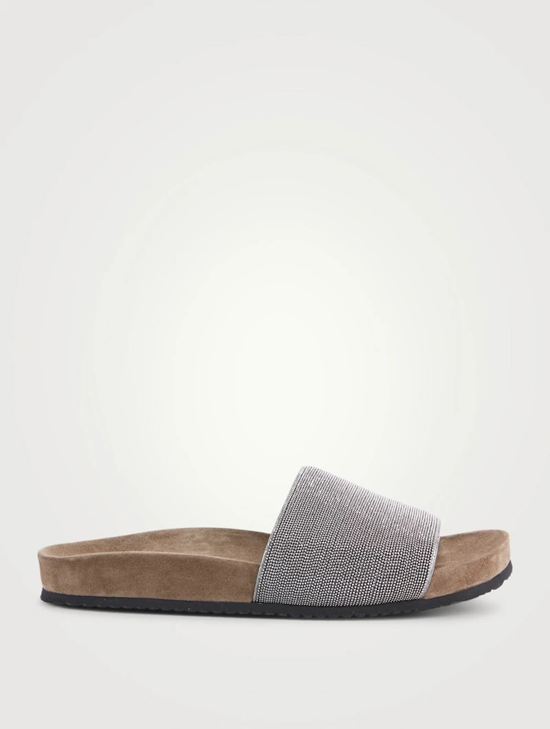 Leather Slide Sandals